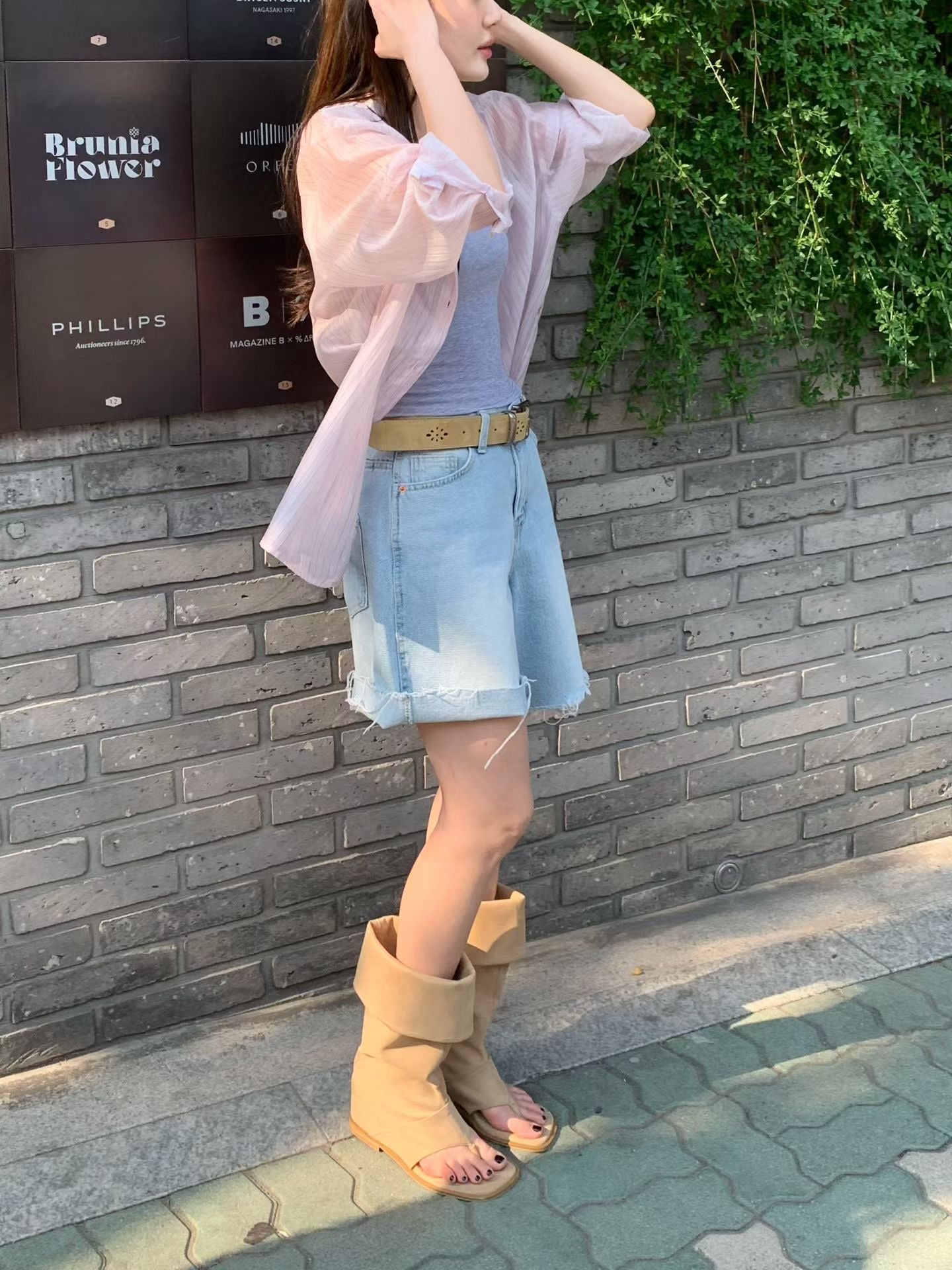 Airy Sheer Boyfriend Striped Shirt | 知性美男友風透膚條紋襯衫