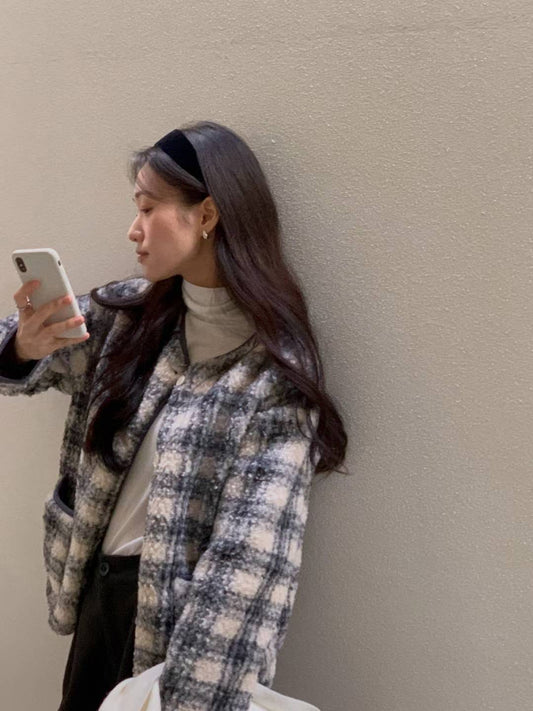 Vintage Coco Checkered Coat