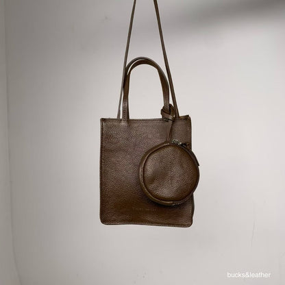 【Monotour 連線】Bucks&Leather Mini Lambskin Letter Bag with Coin Pouch