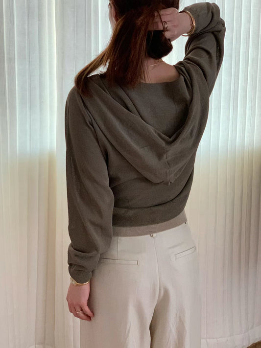 [𝑳𝒊𝒏𝒆𝒏 𝑬𝒅𝒊𝒕] Wholegarment - Casual Sweat Jacket