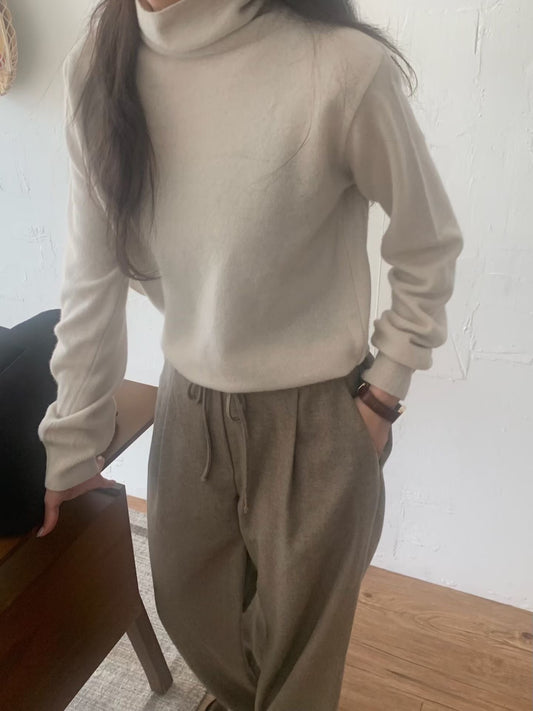 Softie Merino Wool Highneck Basic Top