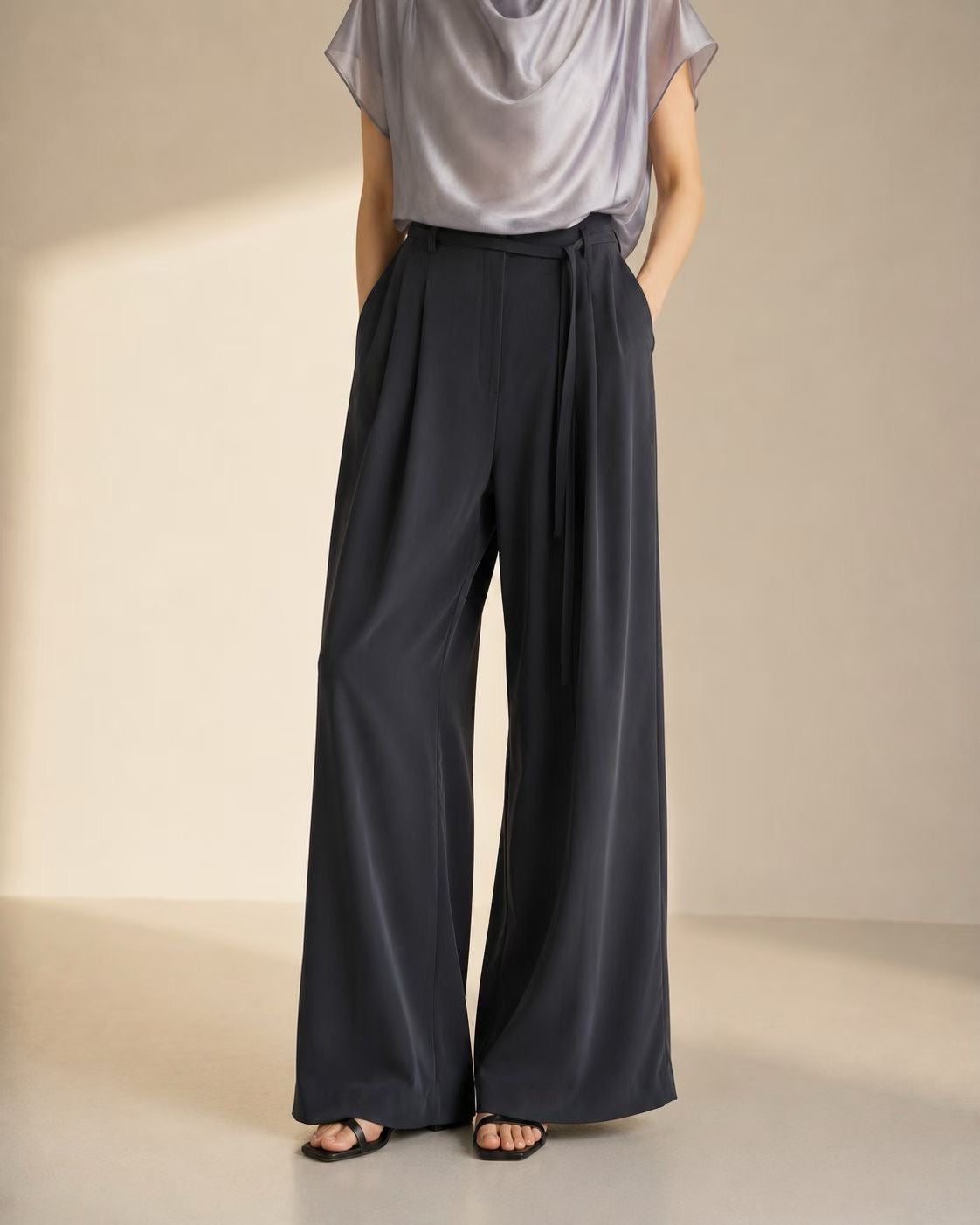 Effortless Office Chic Pants | 氣質垂墜直筒長褲