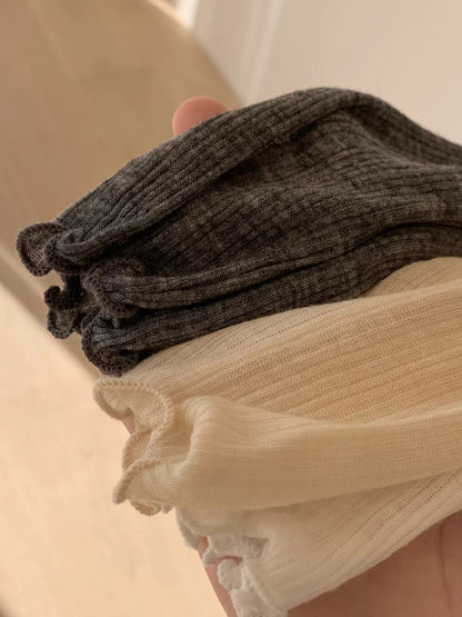 Tencel Pointelle Ruffle 2-pcs Top
