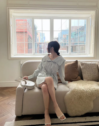 Graceful Pilgrim Collar Blouse | 天絲親膚反領襯衫