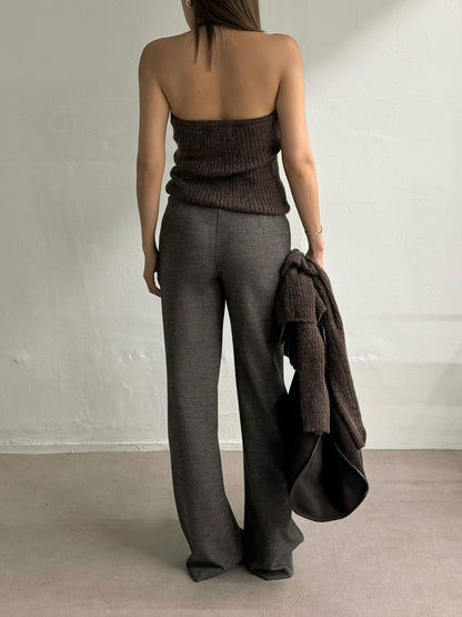 Alpaca Halter Neck & Cardi Set