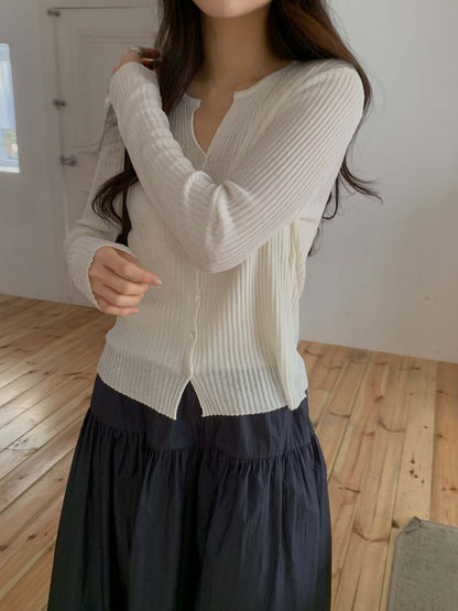 Layered V Faux-Cardi Top