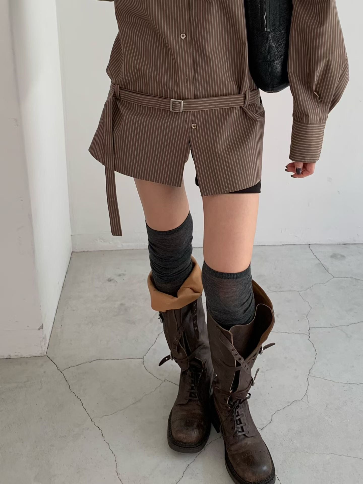 【俐落男友風】The Chic Belted Shirt