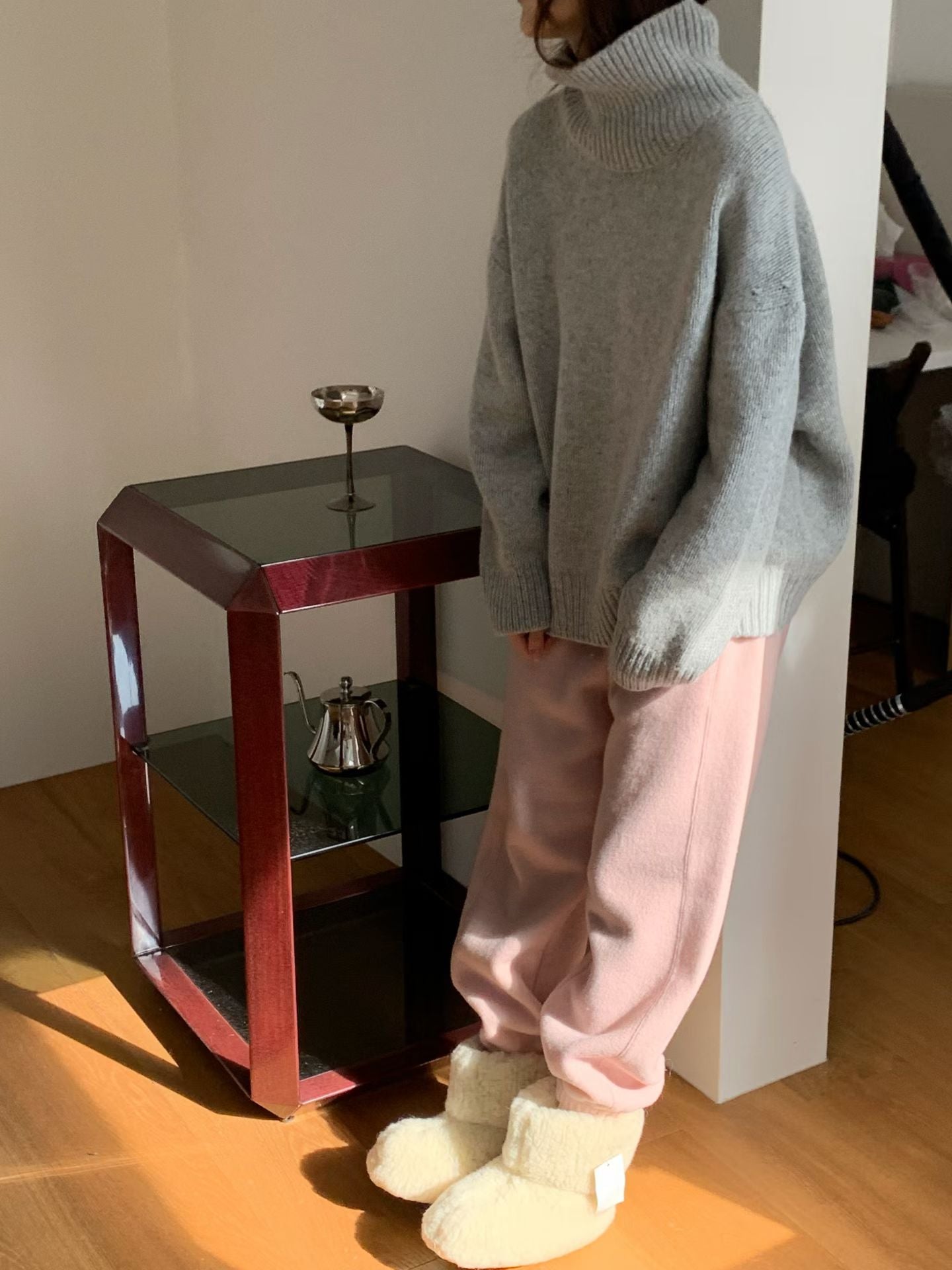 【至高質素布材】Luxurious Baby Alpaca High Neck Knit | 柔霧感羊駝高領上衣