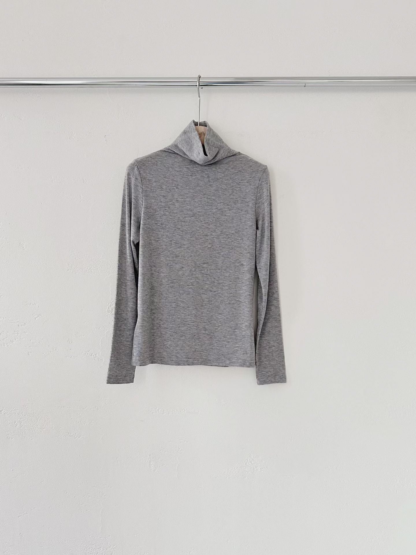 [Premium] Cashmere Tencel Lightweight High Neck Top