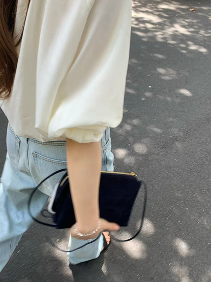 Parisian Bubble String Blouse