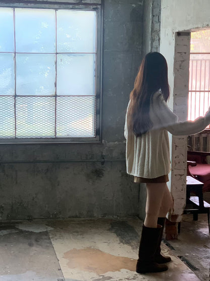 【簡約老錢風 Must Get】Wide Ribbed Cozy Wool Knit | 毛茸茸闊羅紋羊毛針織