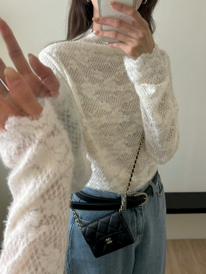 Romance Snowy Lace Top | 溫柔粉雪Lace上衣