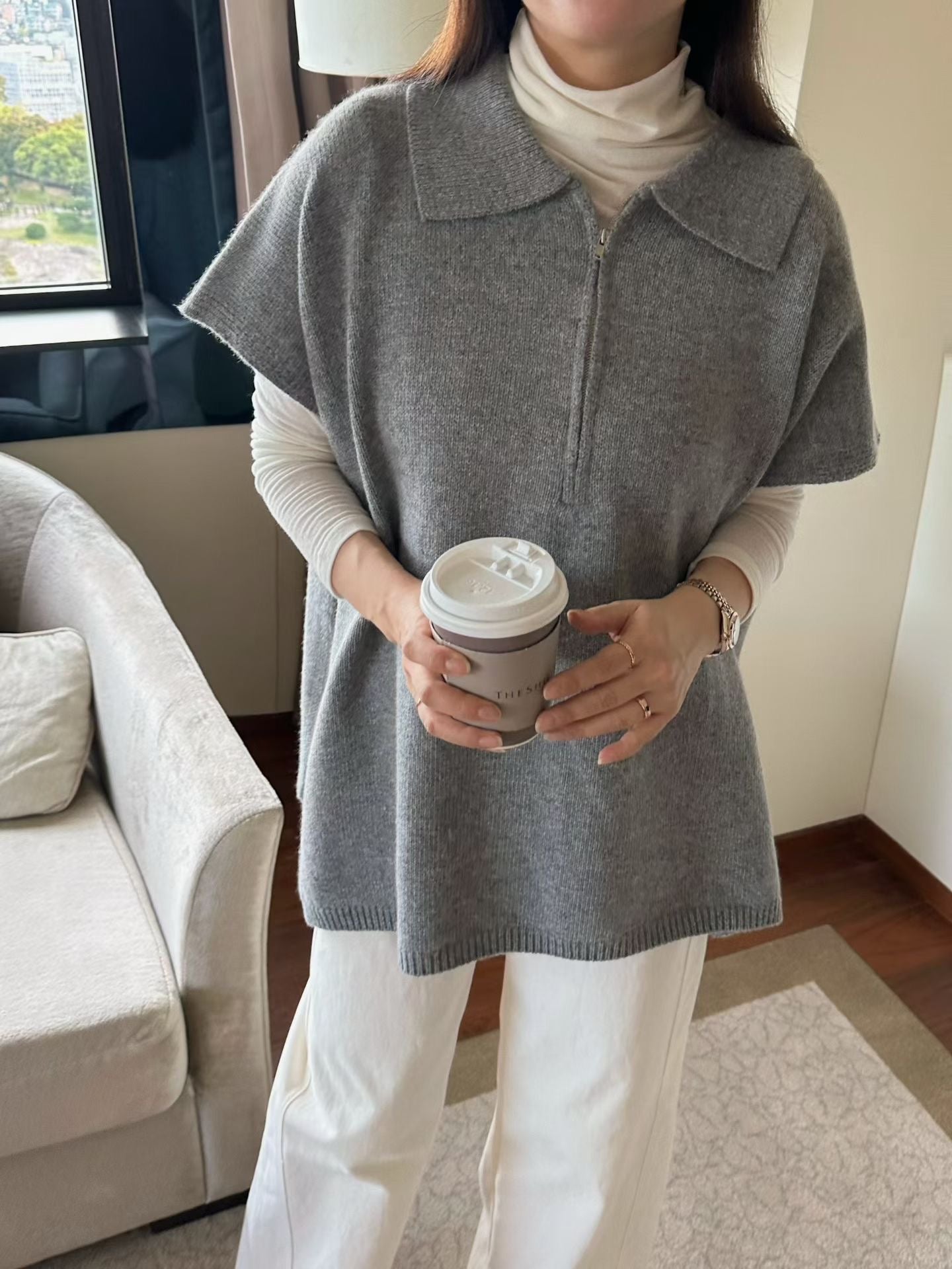 Extra Fine Wool Blend 2-way Cape