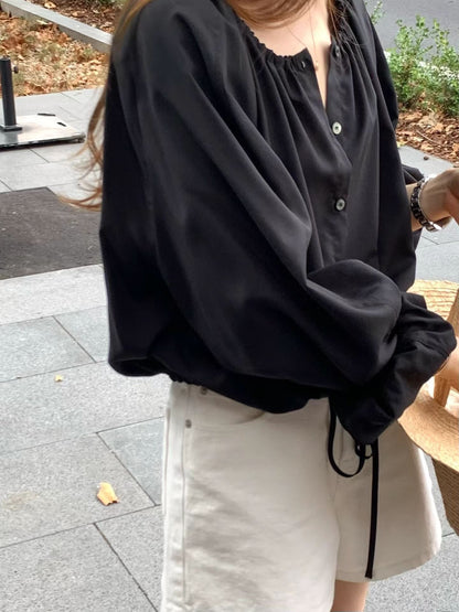 Parisian Bubble String Blouse