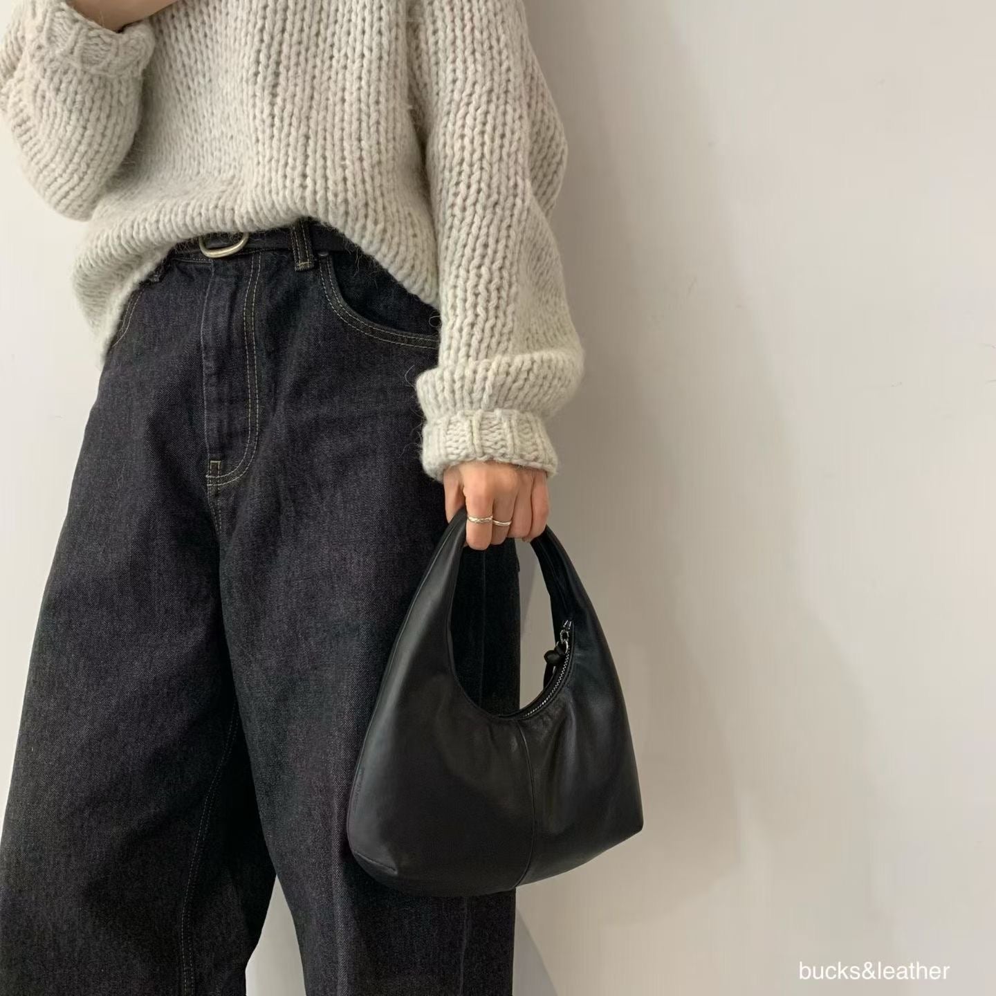【Monotour 連線】Bucks & Leather Mini Lambskin Coconut Bag