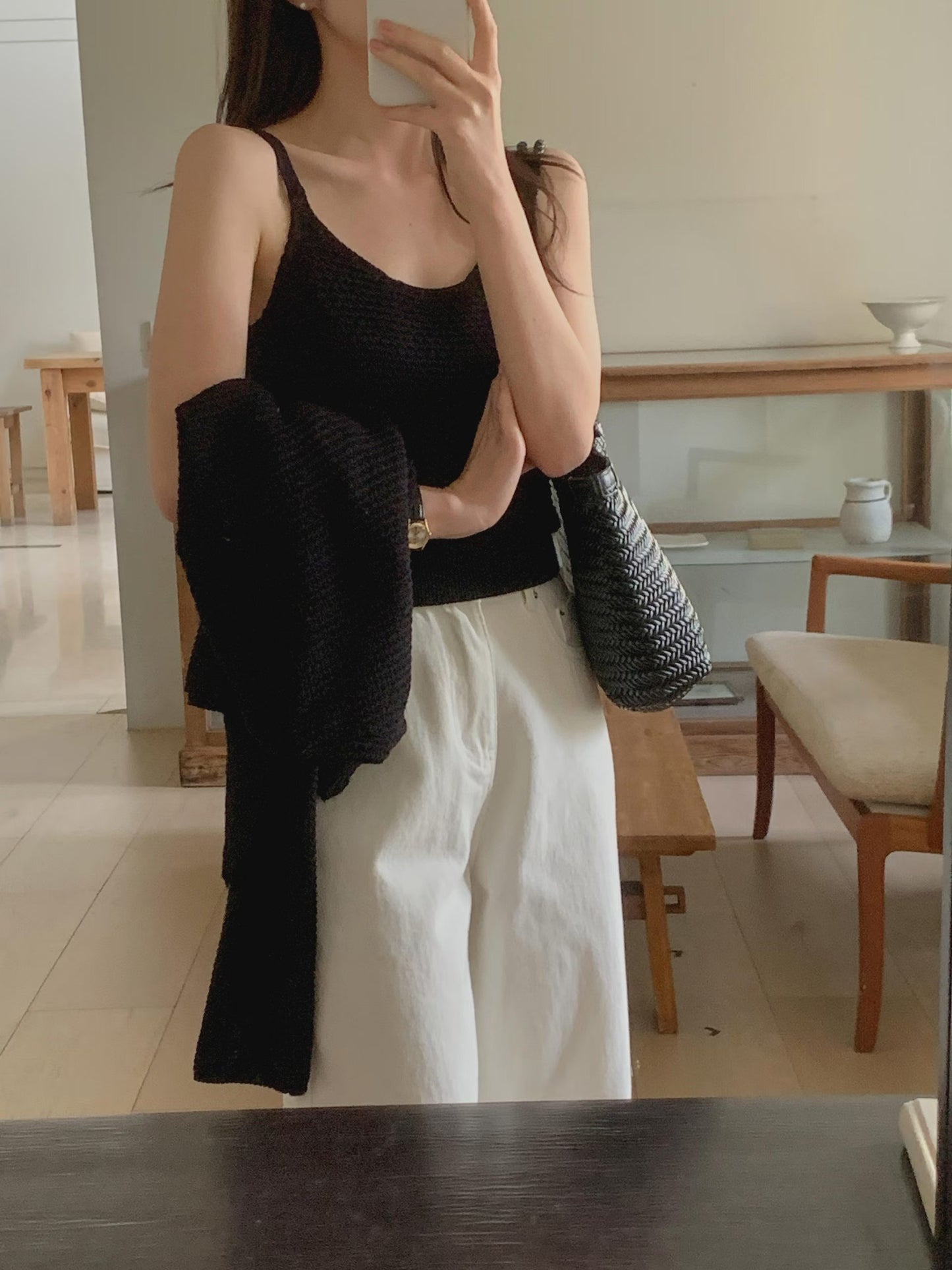 Parisian Waffle Soft Cami | 簡約窩夫紋理背心