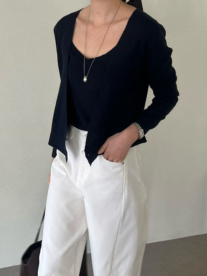 Wrap Detail Cami & Cardi Set