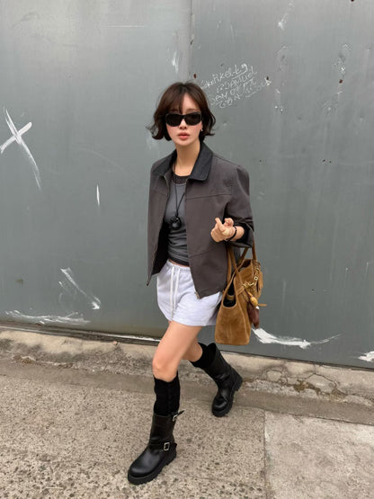 Timeless Chic Spring Utility Jacket