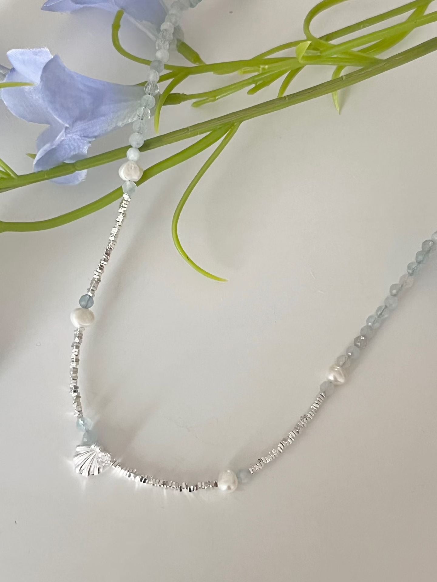 Seashell Grey Pearl Necklace | 海霧灰珍珠頸鏈￼