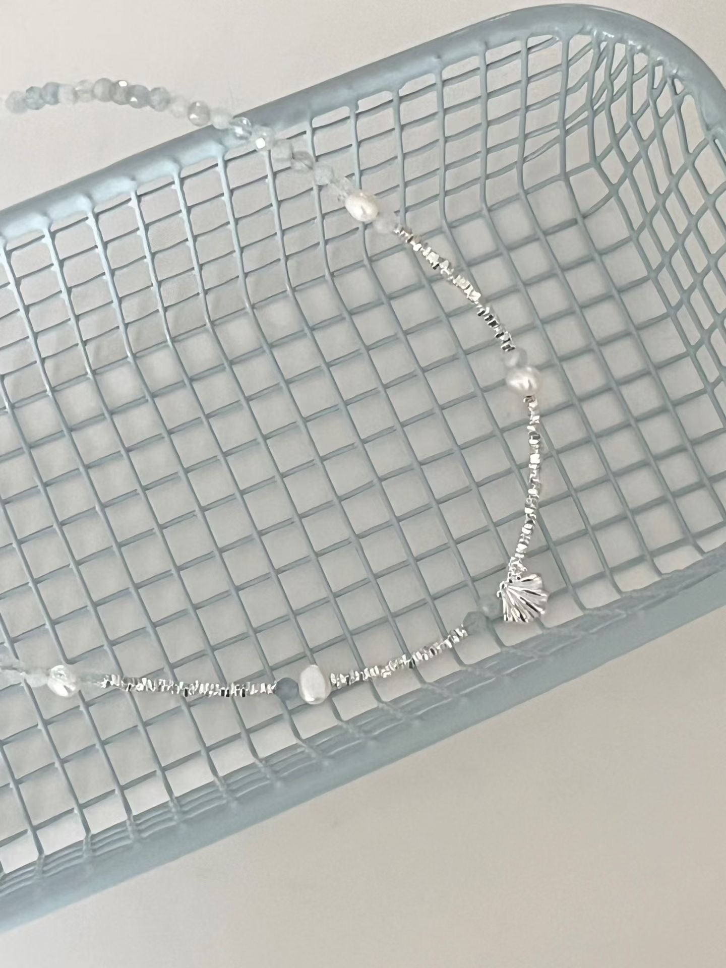Seashell Grey Pearl Necklace | 海霧灰珍珠頸鏈￼