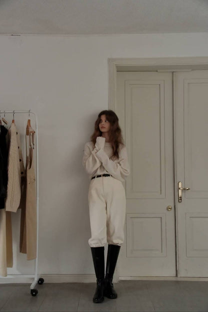 柔軟無肩線針織Top