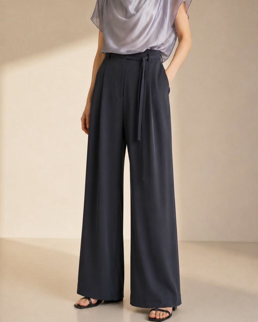 Effortless Office Chic Pants | 氣質垂墜直筒長褲