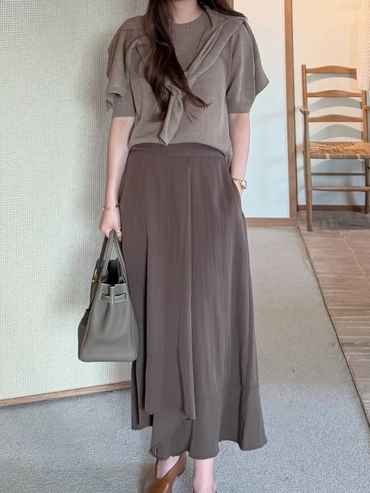 Effortless Flowy Lotus Culottes | 流水線條層次雪紡裙褲