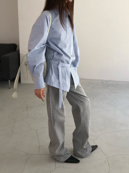 【俐落男友風】The Chic Belted Shirt