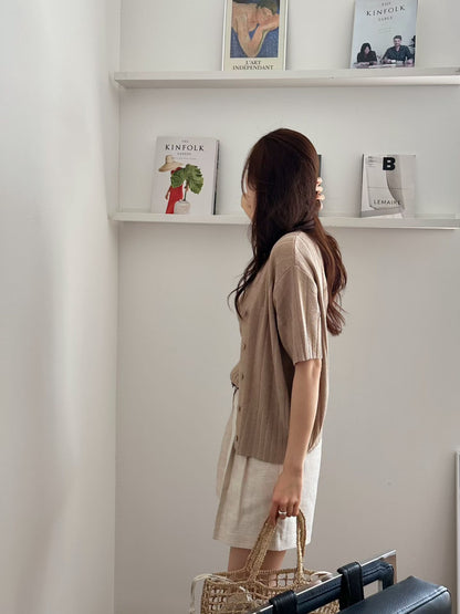 Essential Summer Knit Cardigan | 夏日短袖小冷衫