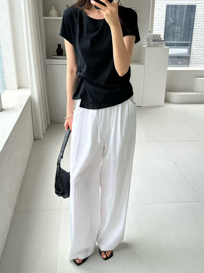 Sculpted Side-Ruched Tee | 側抓皺顯瘦Tee