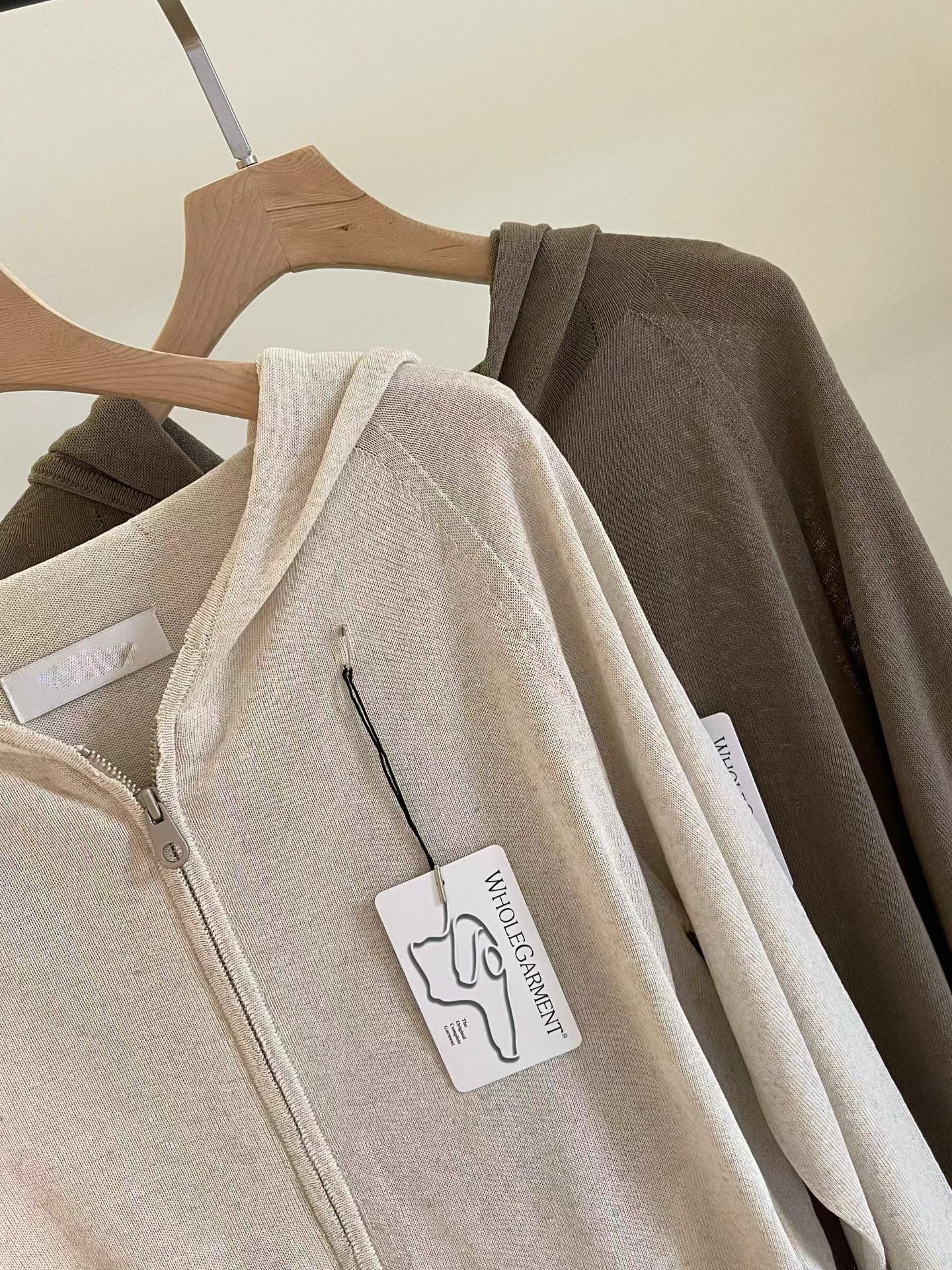 [𝑳𝒊𝒏𝒆𝒏 𝑬𝒅𝒊𝒕] Wholegarment - Casual Sweat Jacket