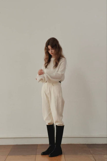 柔軟無肩線針織Top