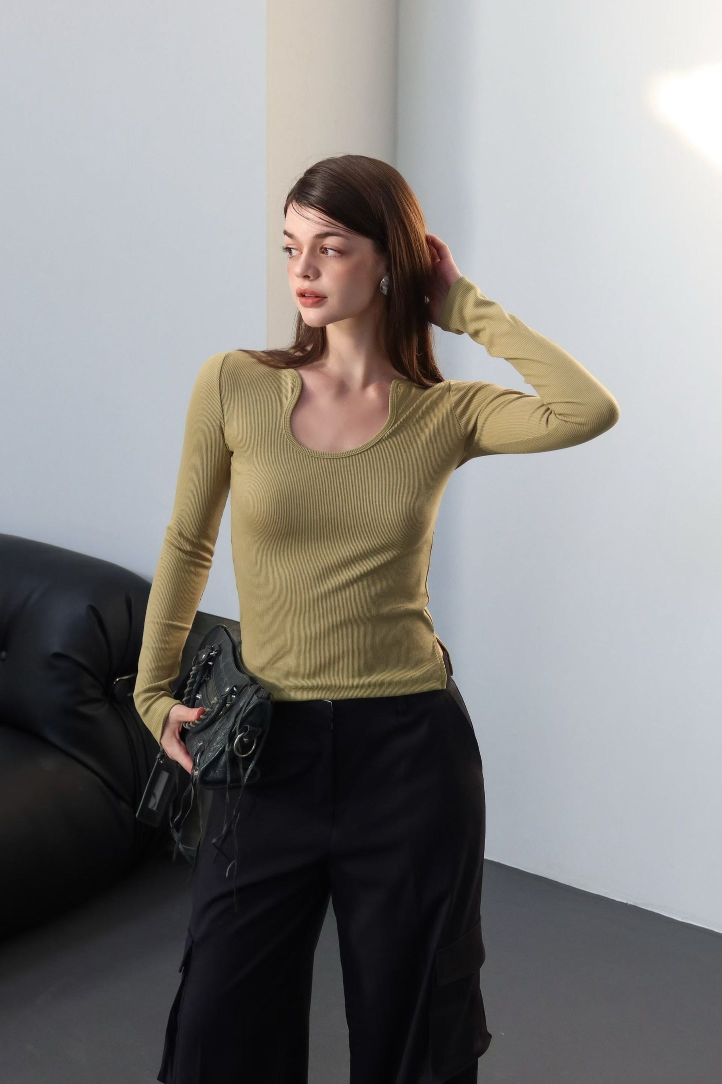 Hourglass Long Sleeves & Tank Top 2pcs Set