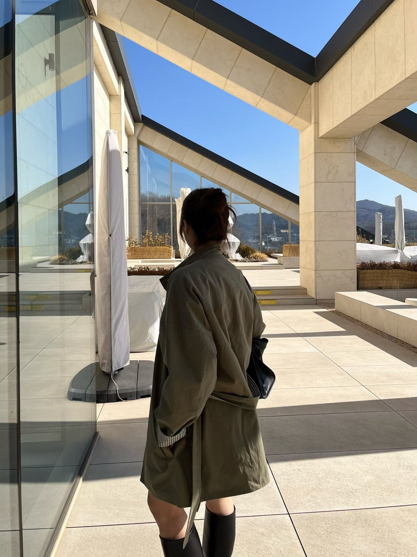 <Premium 一件多穿> Reversible Long Field Jacket | 雙面質感中長版外套