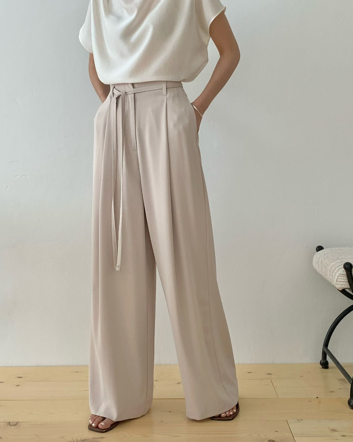 Effortless Office Chic Pants | 氣質垂墜直筒長褲