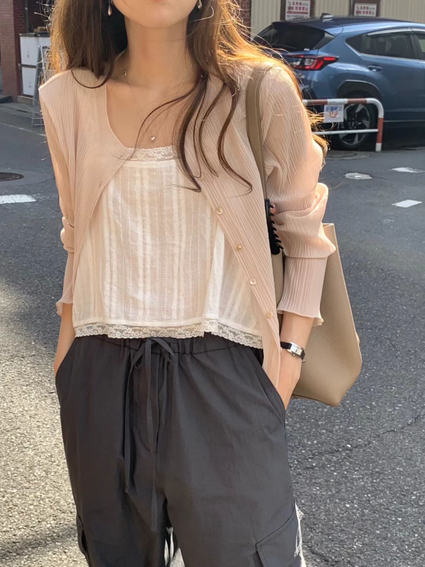 Feather Papier Cardigan | 紙感薄霧針織外套