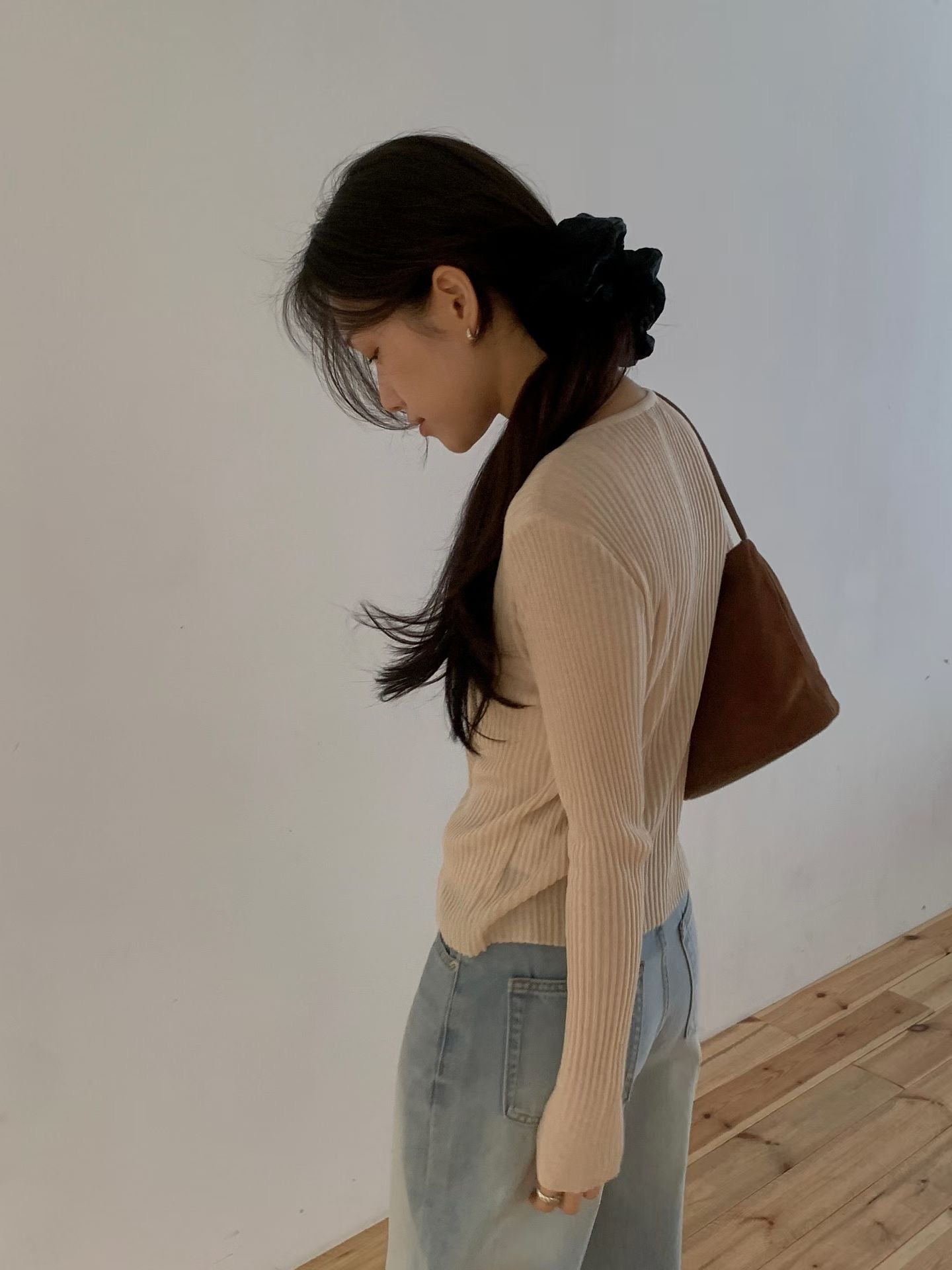 Layered V Faux-Cardi Top