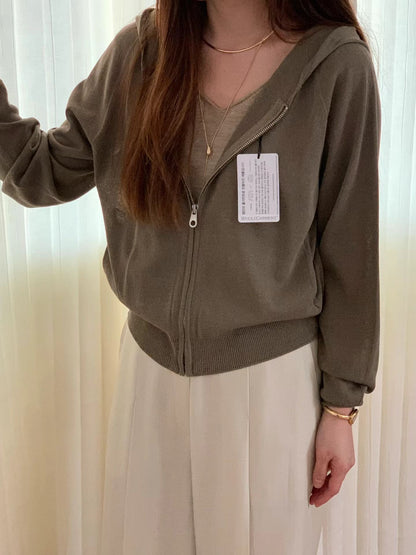[𝑳𝒊𝒏𝒆𝒏 𝑬𝒅𝒊𝒕] Wholegarment - Casual Sweat Jacket