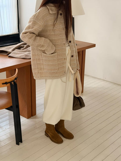 Bloom Embroidered Cardigan | 細緻羊毛針織外套