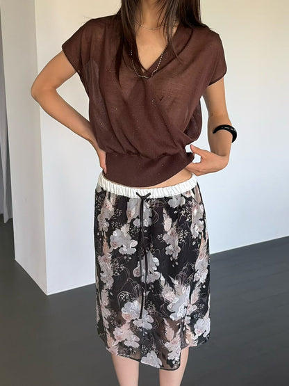 Tencel Cross Vest Knit | 天絲交疊線條背心針織