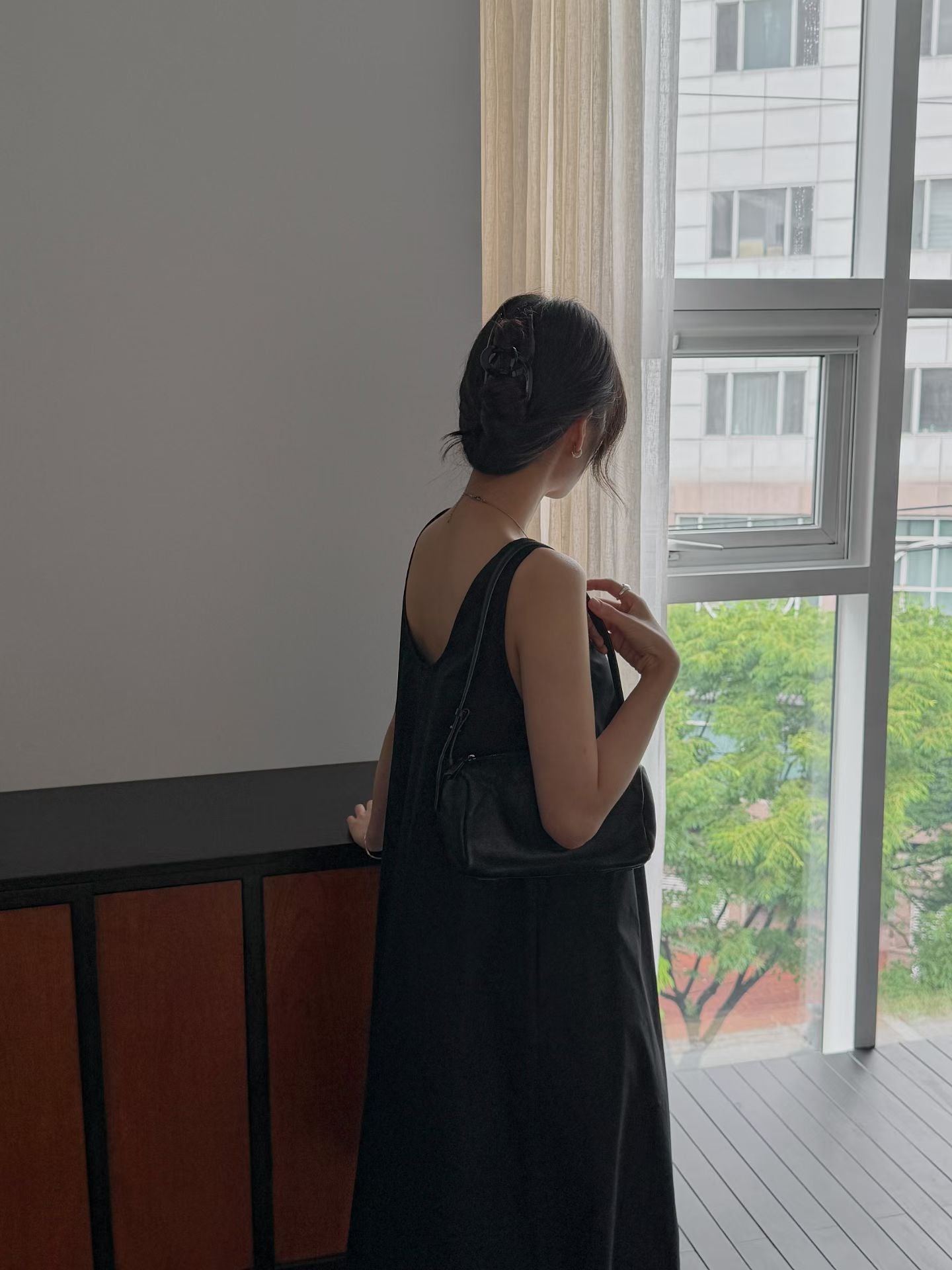 Summer Sleeveless Bubble Dress | 背心泡泡中長裙￼