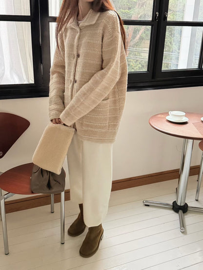 Bloom Embroidered Cardigan | 細緻羊毛針織外套