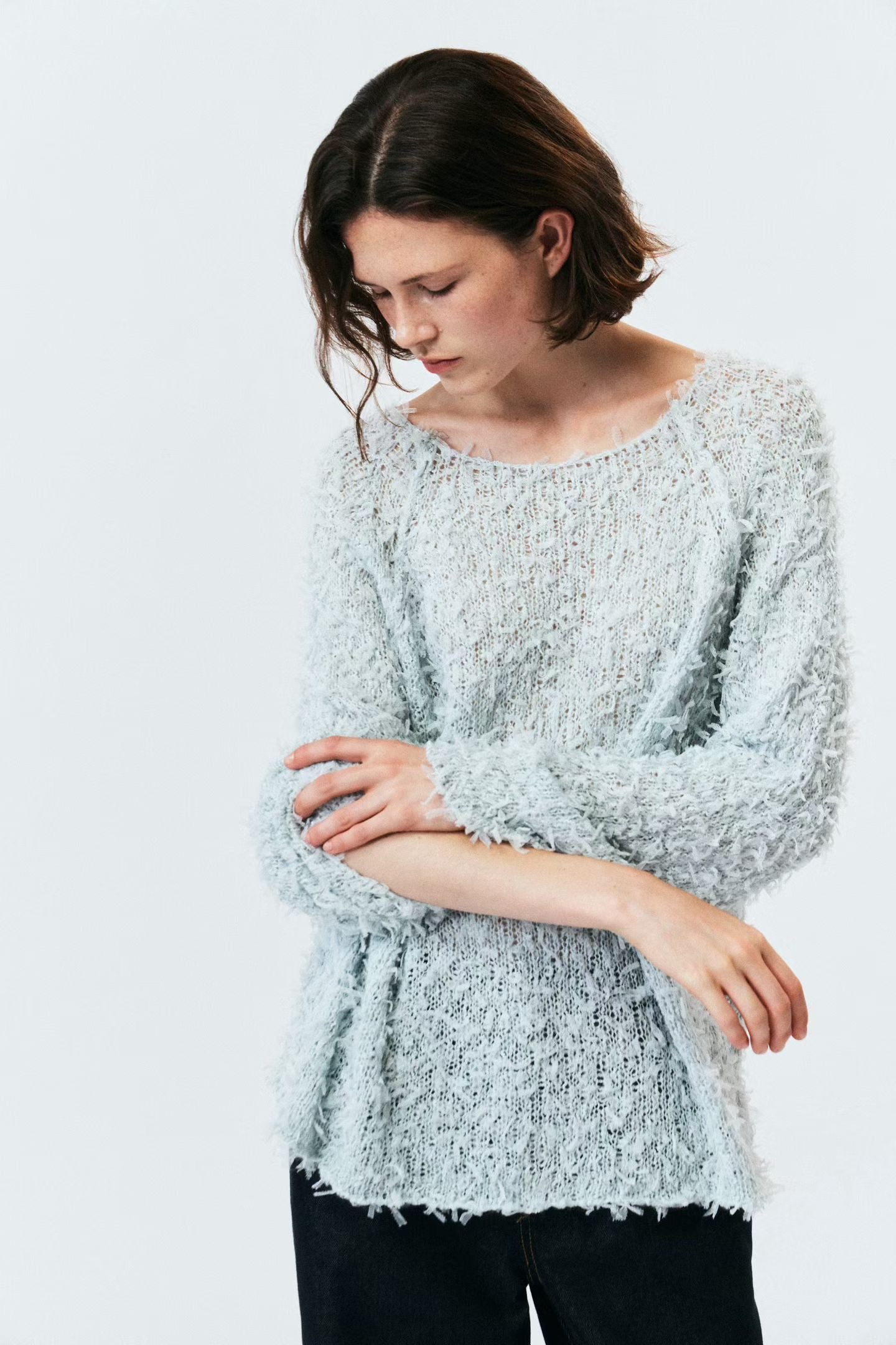 【Premium 別緻款】Confetti Feather Knit | 幼身柔軟雪花針織