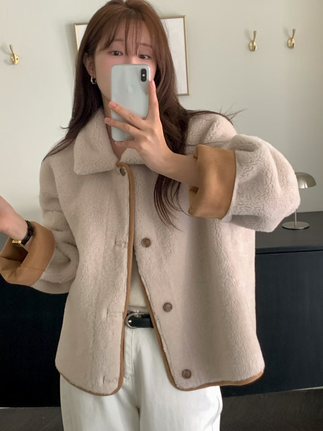 2 Way Reversible Bear Coat | 慕斯觸感雙面小熊外套