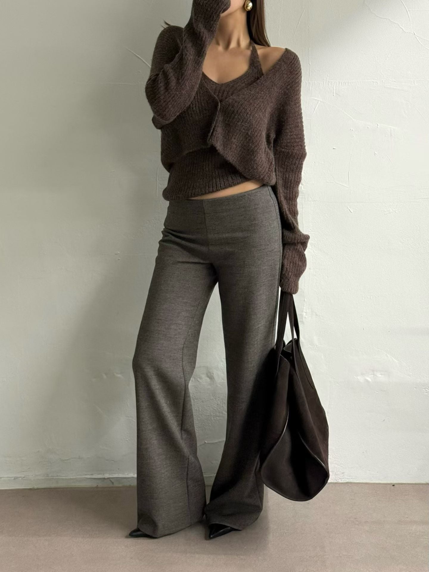 Alpaca Halter Neck & Cardi Set