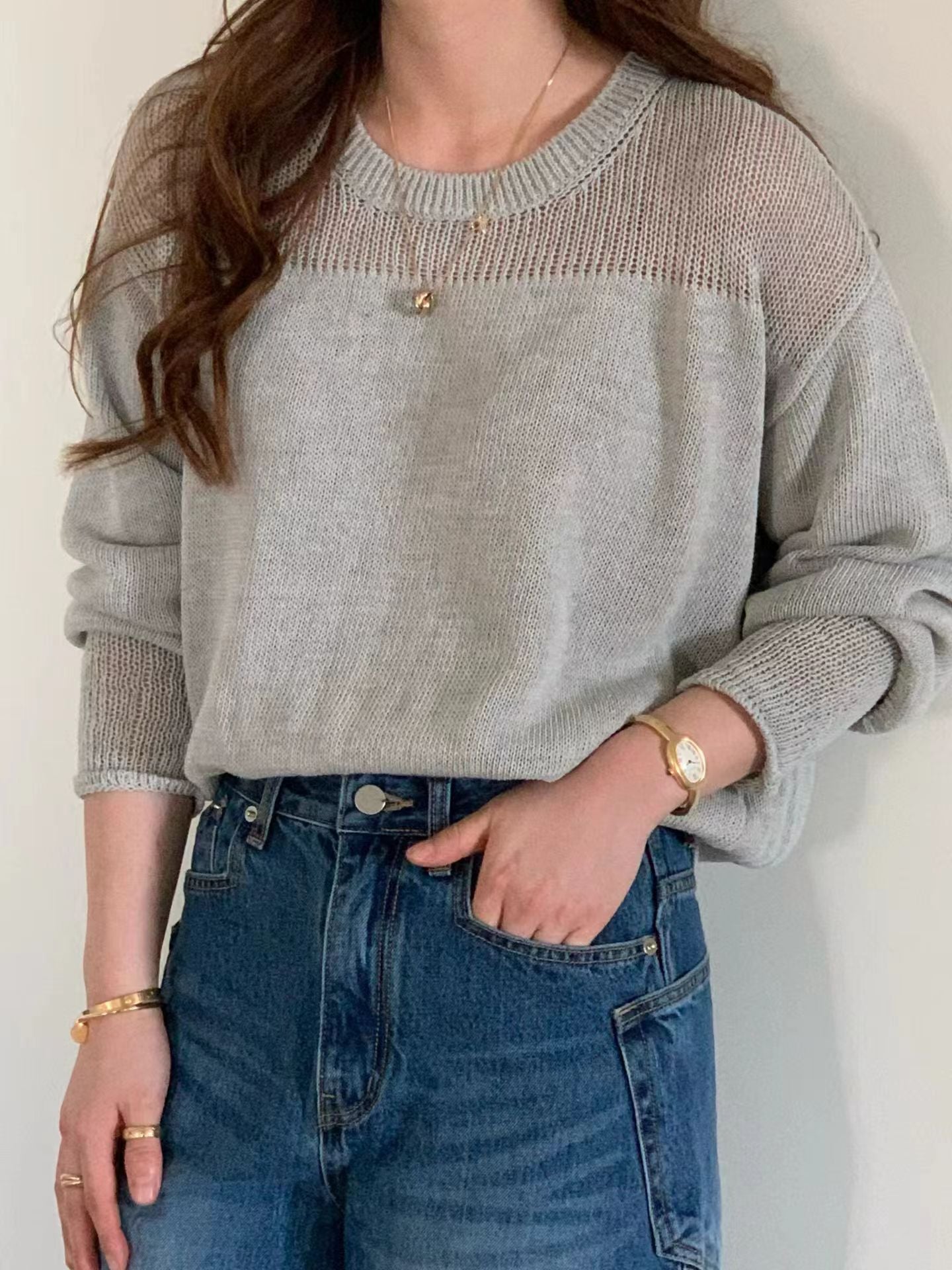 [𝑳𝒊𝒏𝒆𝒏 𝑬𝒅𝒊𝒕] Delicate Crochet Shoulder Detail Top