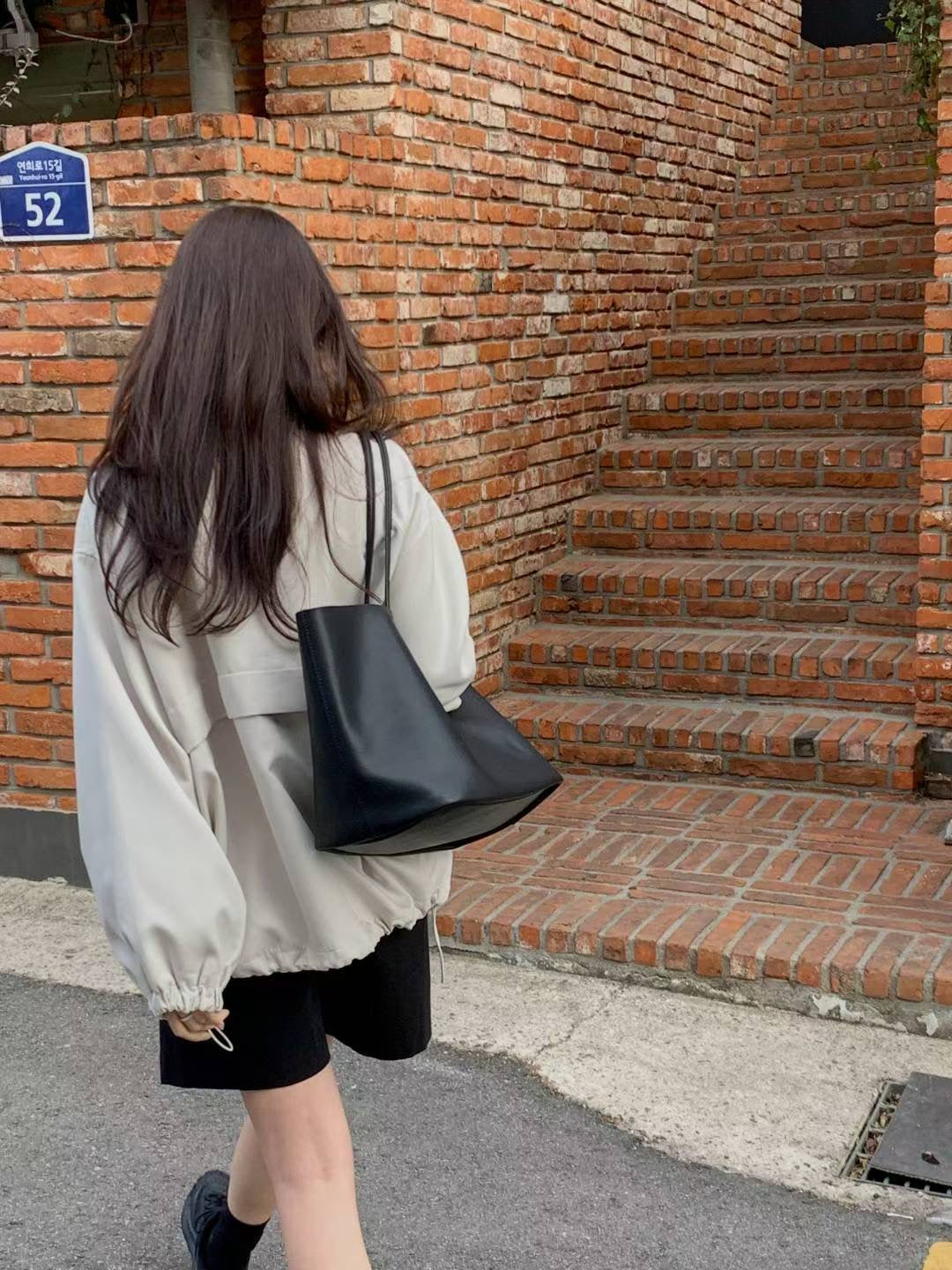 Minimal Balloon Trench Coat | 泡泡中版乾濕外套