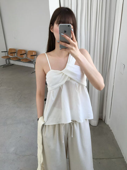 Asymmetrical Bow Strap Cami