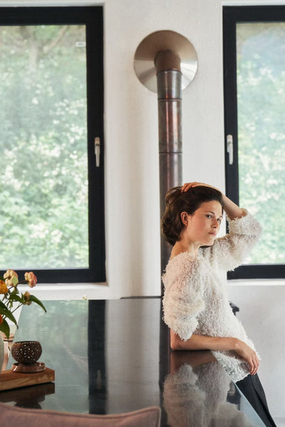 【Premium 別緻款】Confetti Feather Knit | 幼身柔軟雪花針織