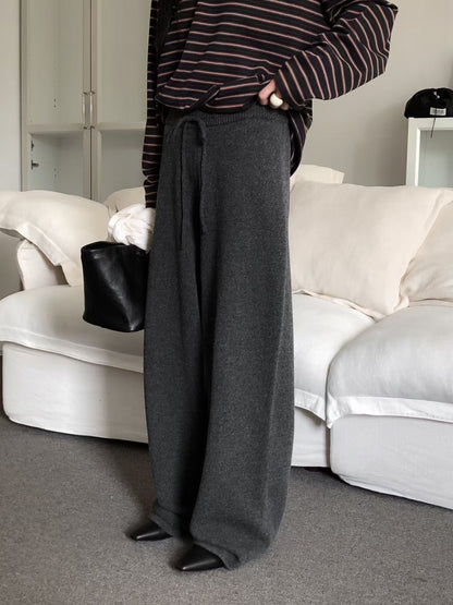 【Monotour 連線】Light Wool Flexi Pants | 秋冬闊腳針織長褲